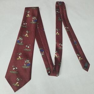 Men's Neck Tie Mickey Unlimited Golf Novelty 100% Polyester
